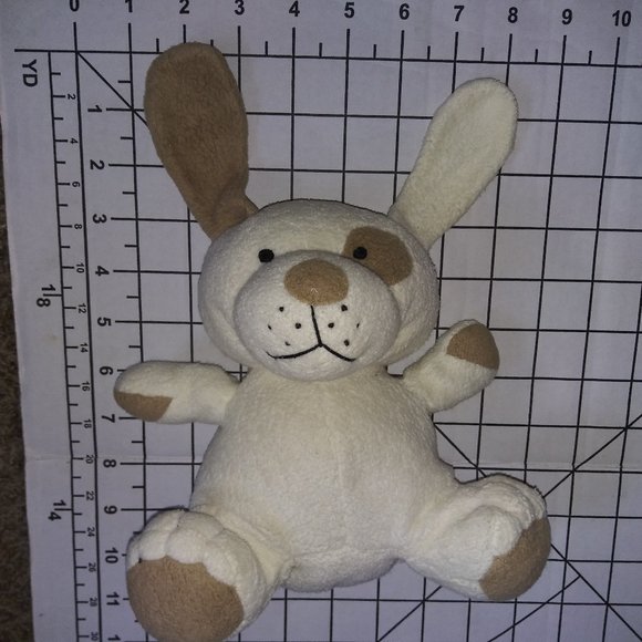 Animal Adventures Cream Puppy Stuffed Animal Organic Beginnings Dog Plush Toy - Picture 6 of 6